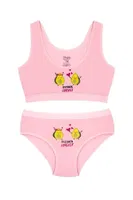 Kız Çocuk Pamuklu Büst Külot Pembe Friends Forever Öts 8805 Pembe