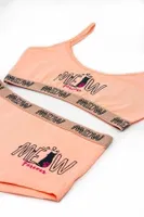 Kız Çocuk Pamuklu Büstiyer Şort Pembe Meow Maksimum Öts 8804 görsel 12