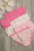 Kız Süprem Slip 6 Lı Paket Baskılı ve Düz Öztaş B4150 Renkli detay görünüm
