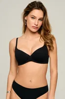 KOM Linda Dikişsiz Push Up Dolgulu Sütyen Siyah görsel 9