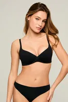 KOM Linda Dikişsiz Push Up Dolgulu Sütyen Siyah görsel 12