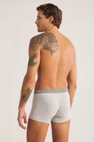 KOM Tight Pamuklu 2'li Erkek Boxer Gri Melanj görsel 22