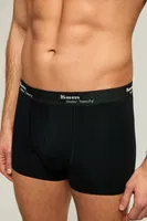 KOM Tight Pamuklu 3'lü Erkek Boxer Siyah görsel 4