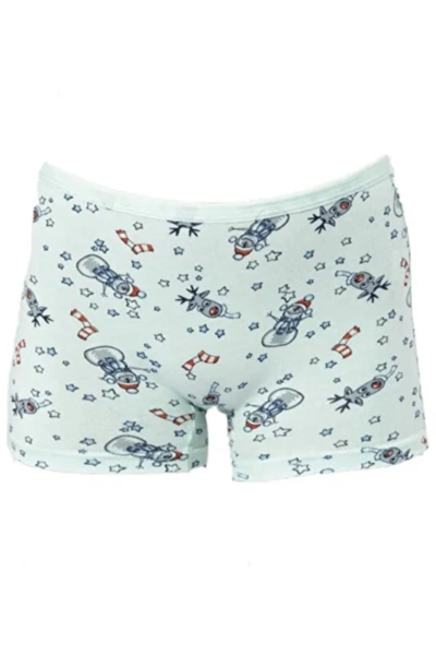 Karışık Baskılı Kız Çocuk Boxer 12Li Kota 3400