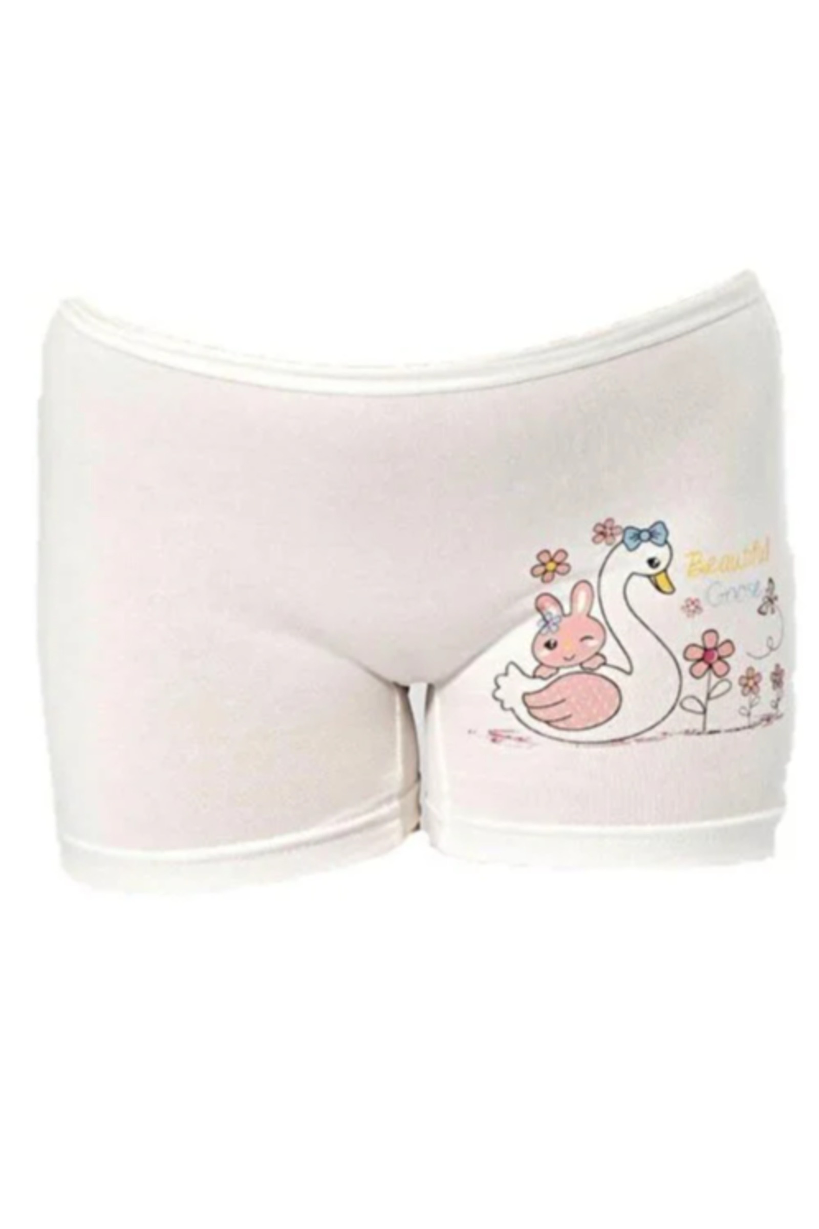 Parça Baskılı Kız Çocuk Boxer 12Li Kota 3409