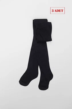 Kozal Kozal 3'lü Pamuklu Çocuk Külotlu Çorap CKOZ01442-1 Somon