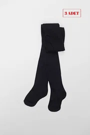 Kozal Kozal 3'lü Pamuklu Çocuk Külotlu Çorap CKOZ01442-1 Somon