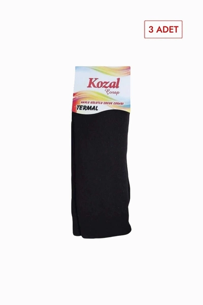 Kozal 3'lü Termal Havlu Çocuk Külotlu Çorap CKOZ01441-1 Somon