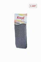 Kozal 3'lü Termal Havlu Çocuk Külotlu Çorap CKOZ01441-1 Bej Gri