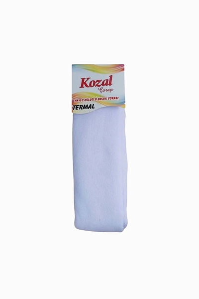 Kozal Termal Havlu Çocuk Külotlu Çorap CKOZ01441 Beyaz