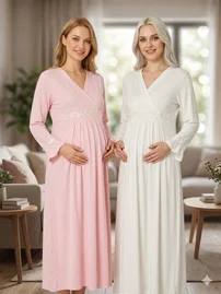 Kruvaze Kadın 2'li Pijama Takımı Bone Club 6311