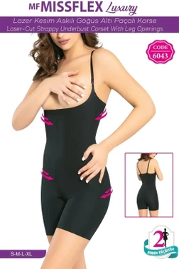 Lazer Kesim Göğüs Altı Paçalı Korse MF Miss Flex 6043
