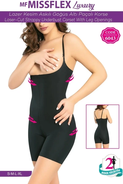 Lazer Kesim Göğüs Altı Paçalı Korse MF Miss Flex 6043