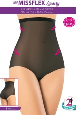 Lazer Kesim Nefes Alan Hayalet Slip Tül Korse MF Miss Flex 6048