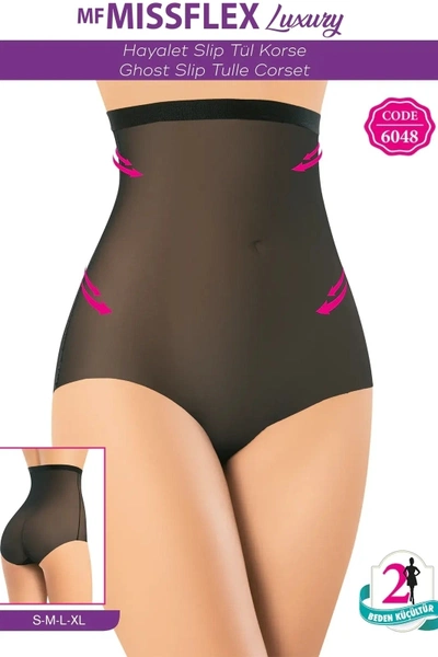 Lazer Kesim Nefes Alan Hayalet Slip Tül Korse MF Miss Flex 6048