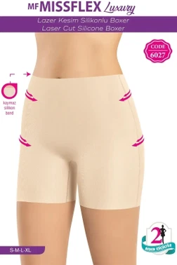 Lazer Kesim Silikonlu Boxer MF Miss Flex 6027