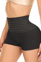 Lazer Kesim Yüksek Bel Boxer Korse Form Angel 3207 Siyah görsel 4
