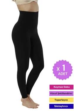 Lazer Kesim Yüksek Bel Korseli Tayt Form Angel 3026 - Alternatif Görünüm