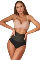 Lazer Kesim Yüksek Bel Slip Korse Form Angel 3206 - 3 Adet Siyah görsel 4