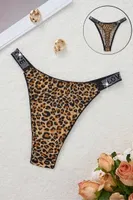 Leopar Fantazi Tanga Şeritli Feel Lady F1067 Kahverengi görsel 4