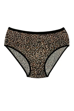 Yıldız Çamaşır Likralı Leopar Desen Bato Kadın Yüksek Bel Külot 6'lı Paket Yıldız - Alternatif Görünüm