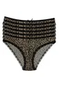 Likralı Leopar Desen Bikini Kadın Külot 6'lı Paket Yıldız 3793