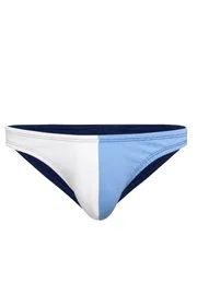 Mavi Beyaz Pamuklu Klasik Slip Külot Darkzone DZ-1104-126-S