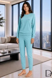 Mavi Kadın T-Shirt Pantolon Takımı Doreanse 4485