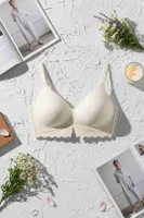 Balensiz Çıkarılabilir Pedli Lazer Kesim Sütyen Krem Merry See MSB8808 Krem Krem görsel 5