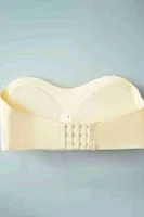 Merry See Dikişsiz Balensiz Çıkarılır Pedli Lazer Kesim Kaydırmaz Şeffaf Silikonlu Straplez Sütyen AN2003 Ekru Ekru görsel 6