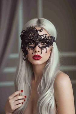 Merry See Merry See Özel Tasarım Dantel Göz Maskesi - Alternatif Görünüm