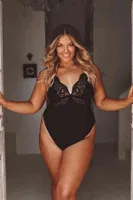 Merry See Şık Özel Tasarım Dantelli Body Gecelik Siyah Siyah görsel 5