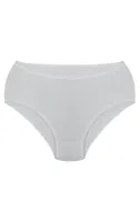 Micro Modal Bayan 2 li Yüksek Bel Bikini Q-En 108 Beyaz