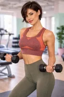 Miofit Seamless Dolgusuz Kadın Spor Sütyeni Miorre 001-001116 Purple Melange görsel 8