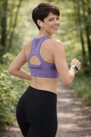 Miofit Seamless Dolgusuz Kadın Spor Sütyeni Miorre 001-001116 Purple Melange detay görünüm