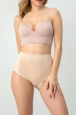 Dikişsiz Yüksek Bel Nefes Alan Terletmeyen Rahat Kalıp Kadın Slip Külot Miorre 001-011223 - Alternatif Görünüm