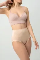 Dikişsiz Yüksek Bel Nefes Alan Terletmeyen Rahat Kalıp Kadın Slip Külot Miorre 001-011223 farklı açı