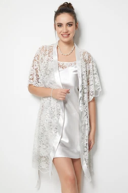 Miorre Miorre Gecelik String Sabahlık Takım - Alternatif Görünüm