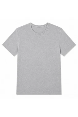 Yıldız Çamaşır Modal Bisiklet Yaka Erkek T-Shirt Gri Yıldız 338 - Alternatif Görünüm