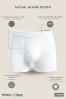 Modal by Tencel Compact Cotton Klasik Boxer Mısırlı EBXR000003 Bordo görsel 7