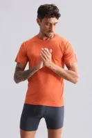 Modal by Tencel Hercules Slim Fit Bisiklet Yaka Fanila / T-Shirt Mısırlı EFNL000010 Pas Kırmızı detay görünüm
