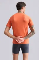 Modal by Tencel Hercules Slim Fit Bisiklet Yaka Fanila / T-Shirt Mısırlı EFNL000010 Pas Kırmızı farklı açı