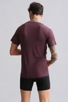 Modal by Tencel Hercules Slim Fit Bisiklet Yaka Fanila / T-Shirt Mısırlı EFNL000010 Mor görsel 8