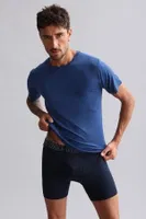 Modal by Tencel Hercules Slim Fit Bisiklet Yaka Fanila / T-Shirt Mısırlı EFNL000010 Gece Mavisi görsel 27