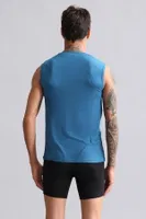 Modal by Tencel Hercules Slim Fit Bisiklet Yaka Sporcu Atlet Mısırlı EATL000007 Hardal detay görünüm