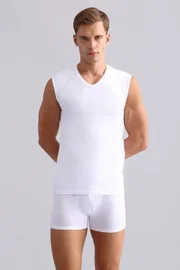 Modal by Tencel Hercules Slim Fit V Yaka Sporcu Atlet / T-Shirt Mısırlı EATL000009