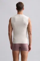 Modal by Tencel Hercules Slim Fit V Yaka Sporcu Atlet / T-Shirt Mısırlı EATL000009 Toprak Bej görsel 24