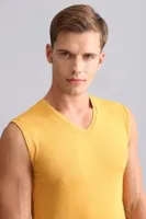 Modal by Tencel Hercules Slim Fit V Yaka Sporcu Atlet / T-Shirt Mısırlı EATL000009 Haki görsel 30
