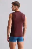 Modal by Tencel Hercules Slim Fit V Yaka Sporcu Atlet / T-Shirt Mısırlı EATL000009 Bordo görsel 45