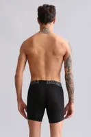 Modal by Tencel Spartacus Performance Long Boxer Mısırlı EBXR000005 Mavi Lastikli Siyah görsel 16